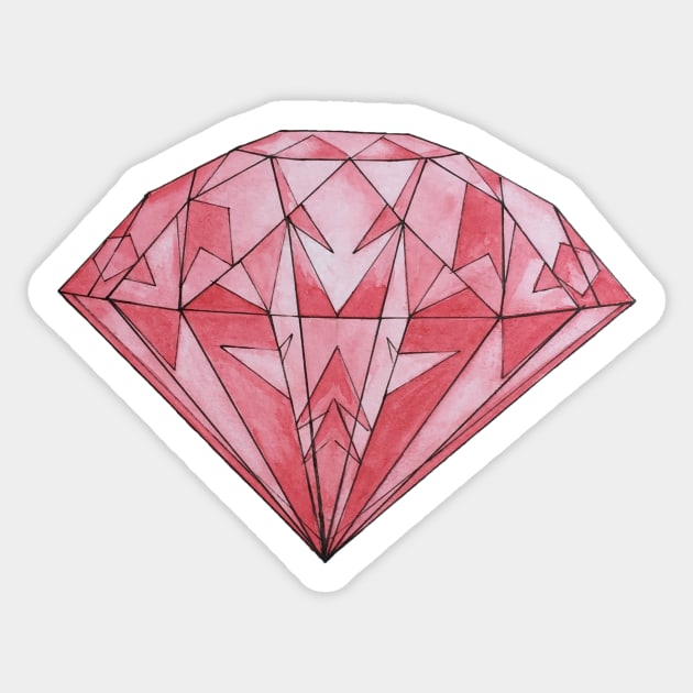 Ruby Sticker by B-ARTIZAN